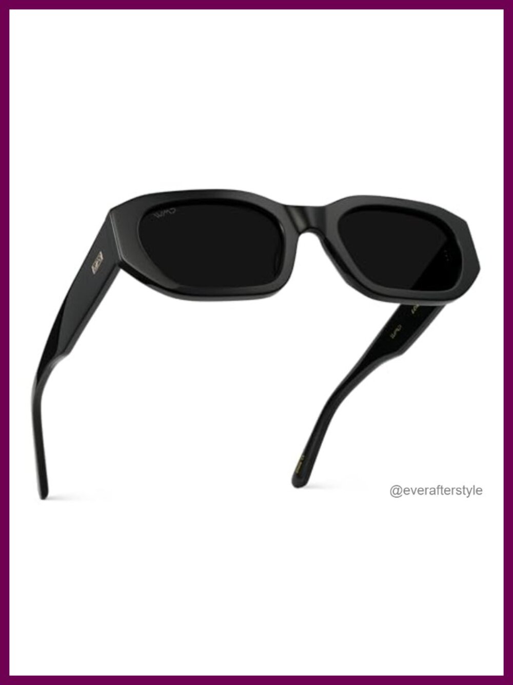 Polarized Acetate Cat Eye Sunglasses Rectangular UV Protection
